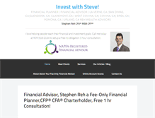 Tablet Screenshot of investwithsteve.com